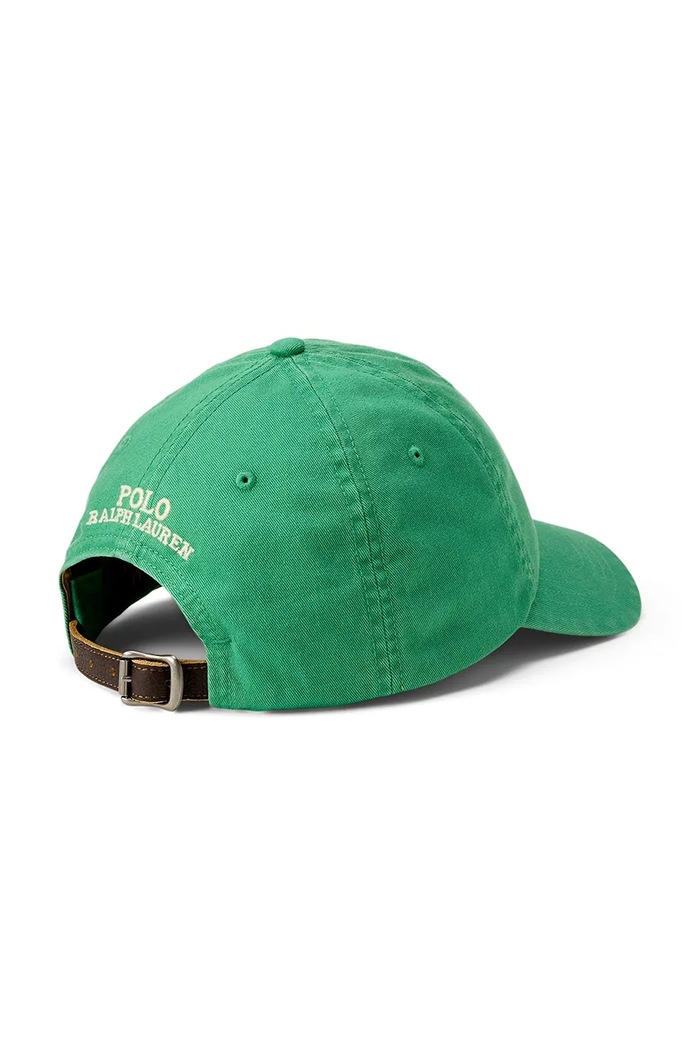 Polo Ralph Lauren Czapka z daszkiem męska bawełniana 710B27555 zielony AW26