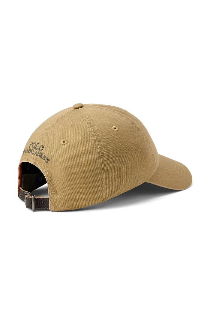 Polo Ralph Lauren Czapka z daszkiem męska bawełniana 710B27553 beżowy AW26