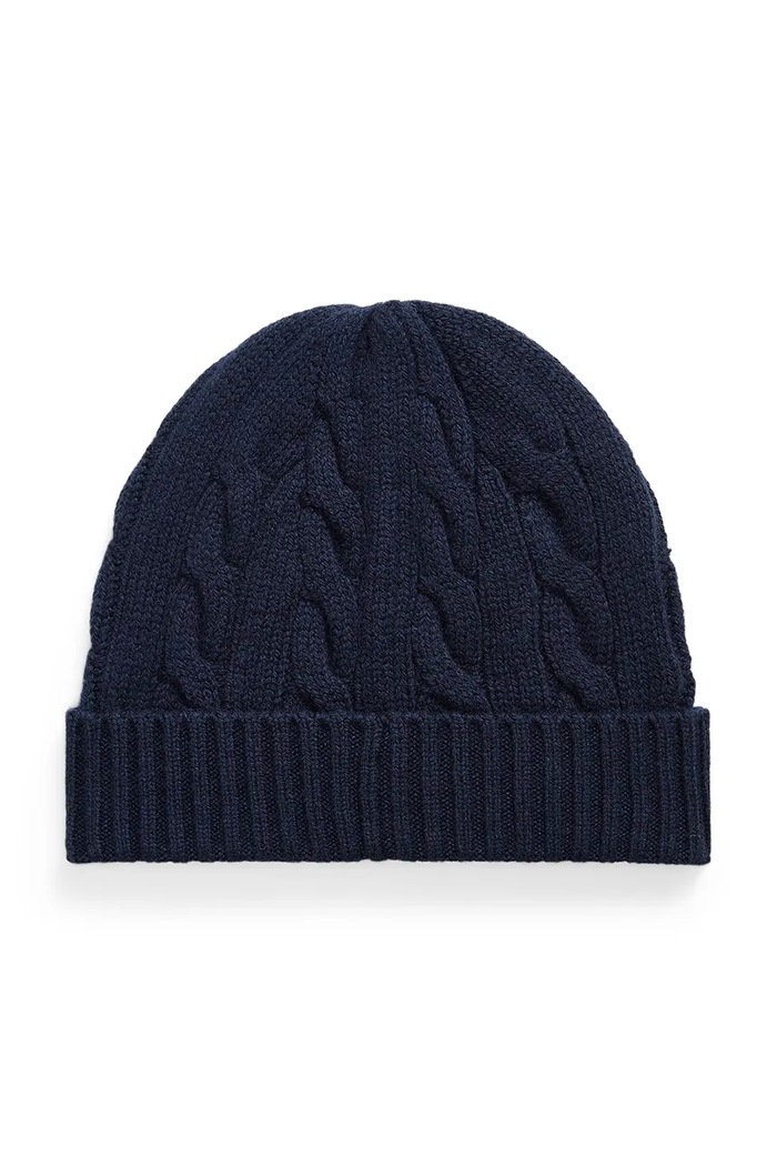 Polo Ralph Lauren Czapka męska wełniana 710B23668 granatowy AW26