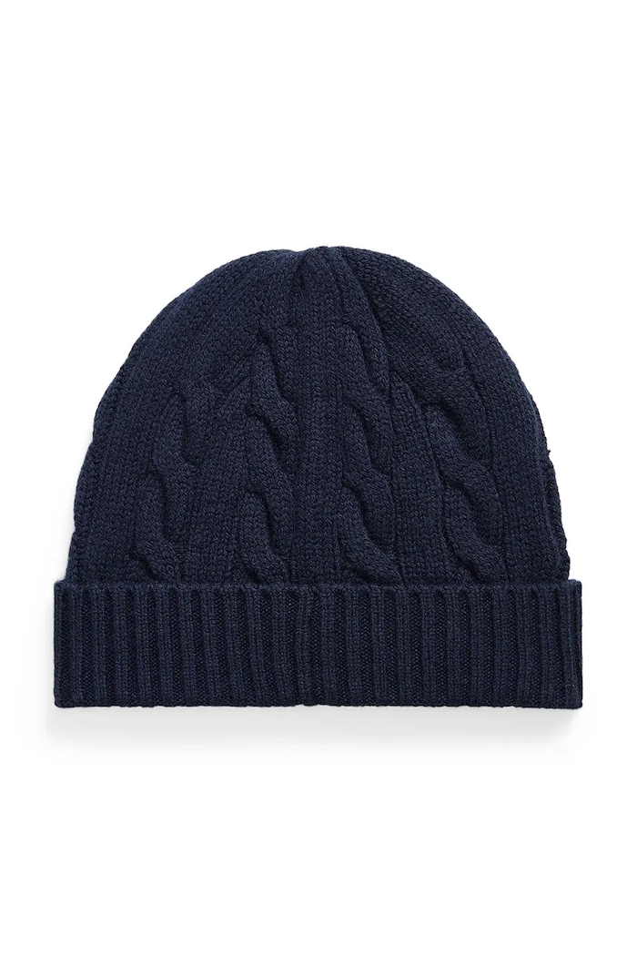 Polo Ralph Lauren Czapka męska wełniana 710B23668 granatowy AW26