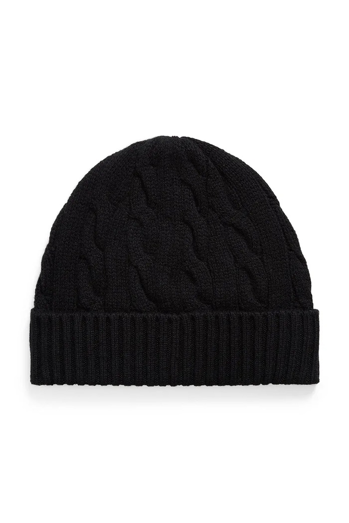 Polo Ralph Lauren Czapka męska wełniana 710B23668 czarny AW26