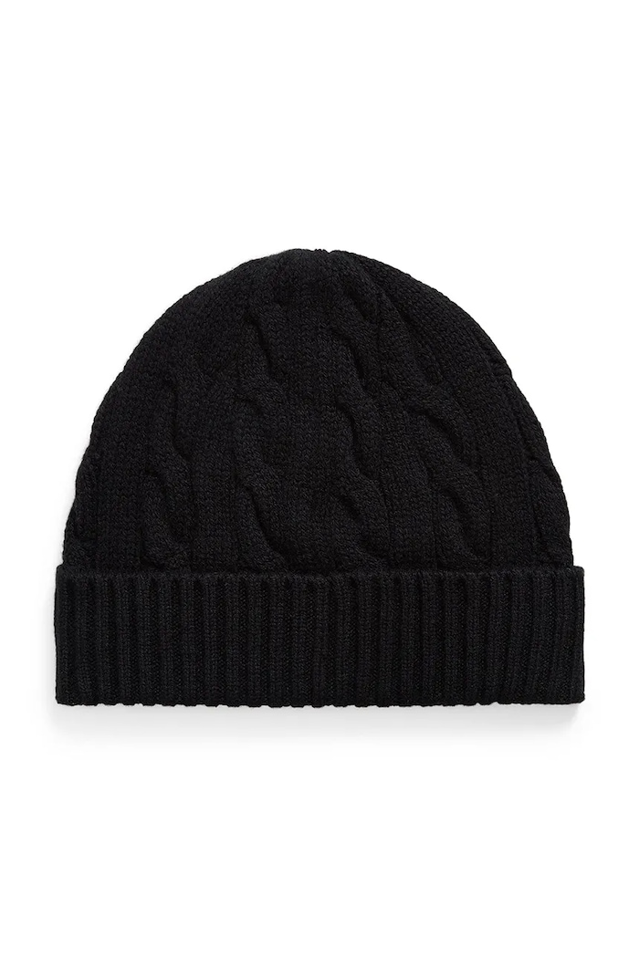 Polo Ralph Lauren Czapka męska wełniana 710B23668 czarny AW26