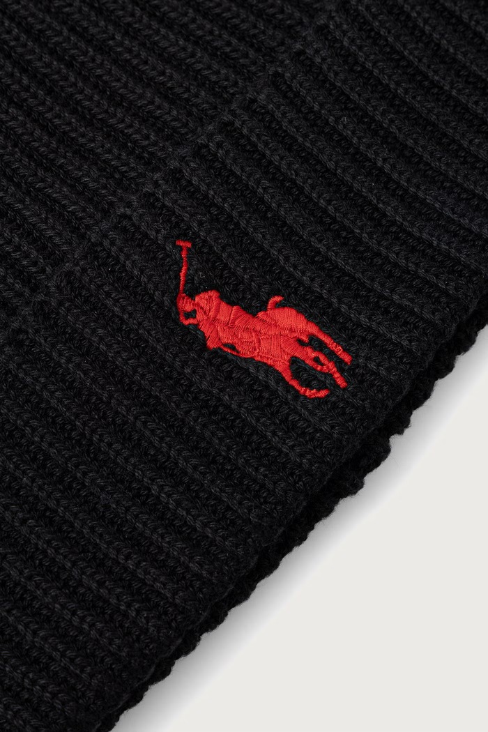 Polo Ralph Lauren Kapa za muškarce od pamuka 710981758 crna AW26