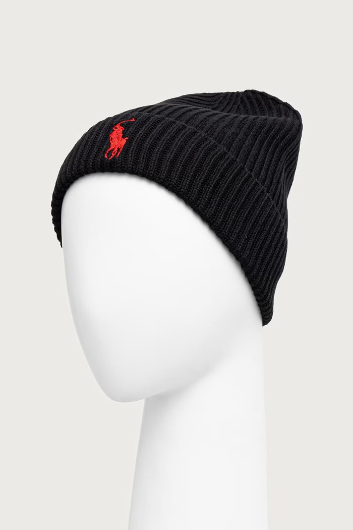 Dodaci Polo Ralph Lauren Kapa za muškarce od pamuka 710981758 crna