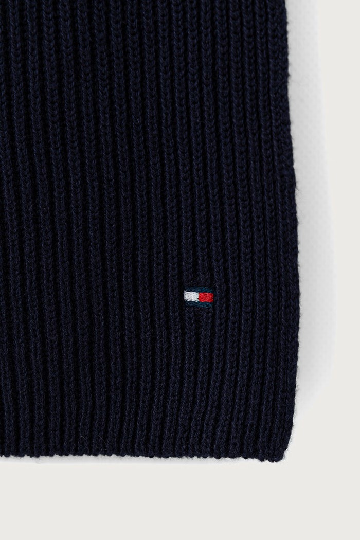 Kapa in šal moška z dodatkom kašmirja Tommy Hilfiger mornarsko modra AM0AM14584