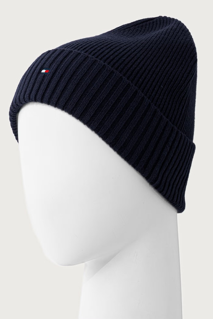 Tommy Hilfiger Kapa in šal moška z dodatkom kašmirja AM0AM14584