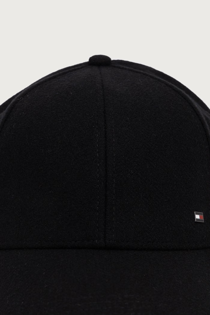 Tommy Hilfiger Kapa s šiltom moška z volno AM0AM15000 črna AW26
