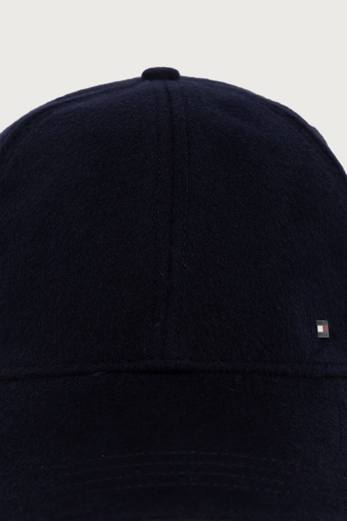 Tommy Hilfiger Kapa s šiltom moška volnena AM0AM14851 mornarsko modra AW26