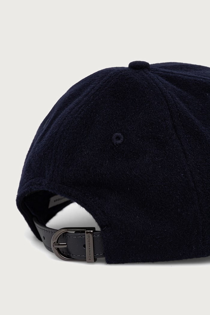 Kapa s šiltom moška volnena Tommy Hilfiger AM0AM14851 mornarsko modra