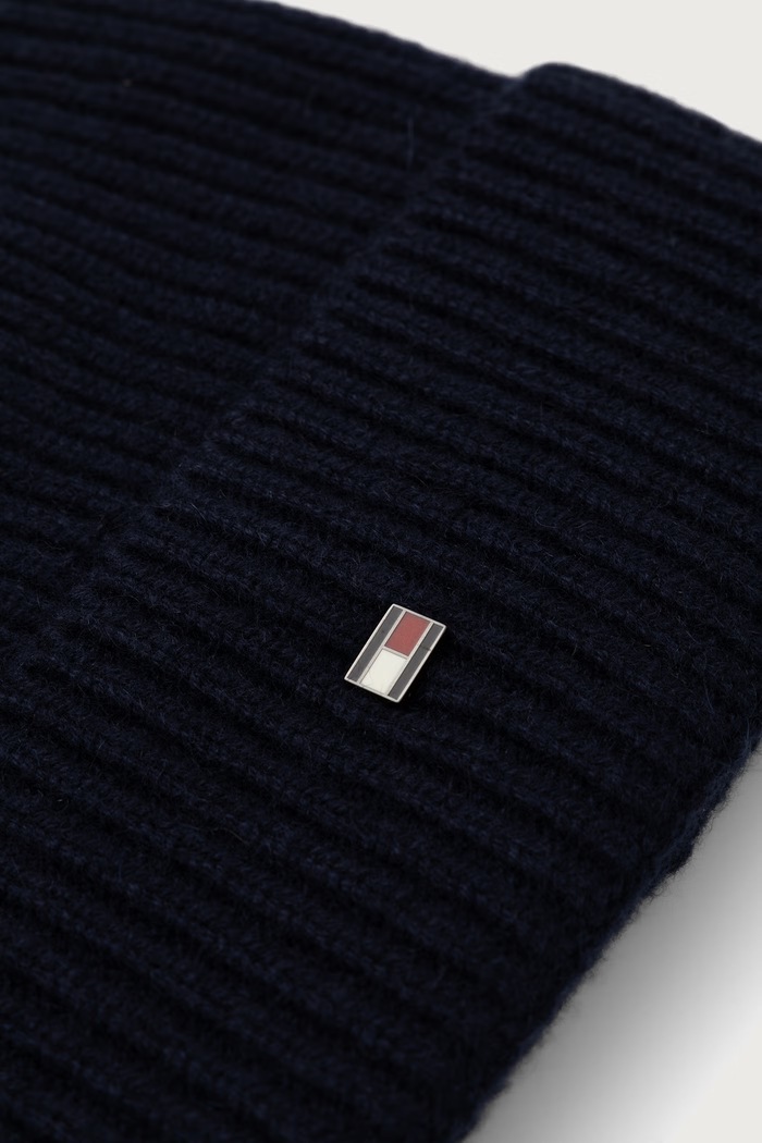 Akcesoria Tommy Hilfiger czapka męska kaszmirowa AM0AM14535 granatowy