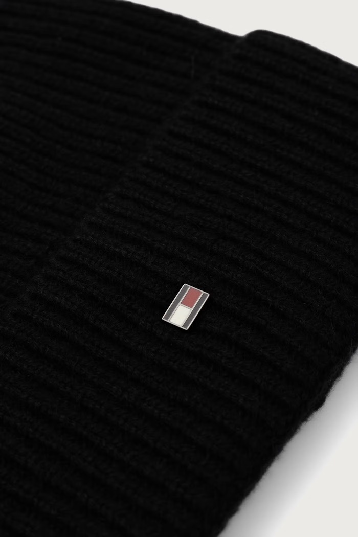 Akcesoria Tommy Hilfiger czapka męska kaszmirowa AM0AM14535 czarny