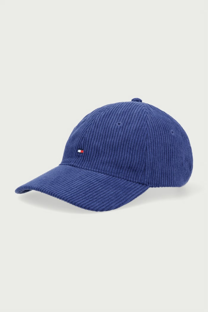 Tommy Hilfiger czapka bejsbolówka męska sztruksowa granatowy AM0AM14530