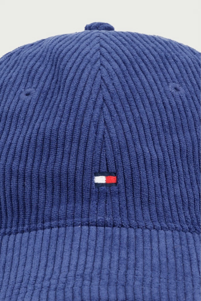 Tommy Hilfiger czapka bejsbolówka męska sztruksowa AM0AM14530 granatowy AW26