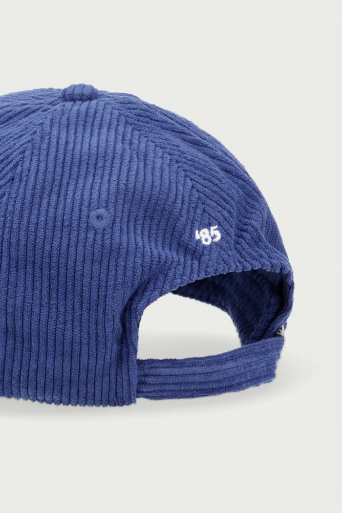 Akcesoria Tommy Hilfiger czapka bejsbolówka męska sztruksowa AM0AM14530 granatowy