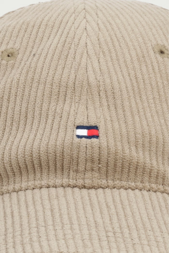 Tommy Hilfiger czapka bejsbolówka męska sztruksowa AM0AM14530 zielony AW26