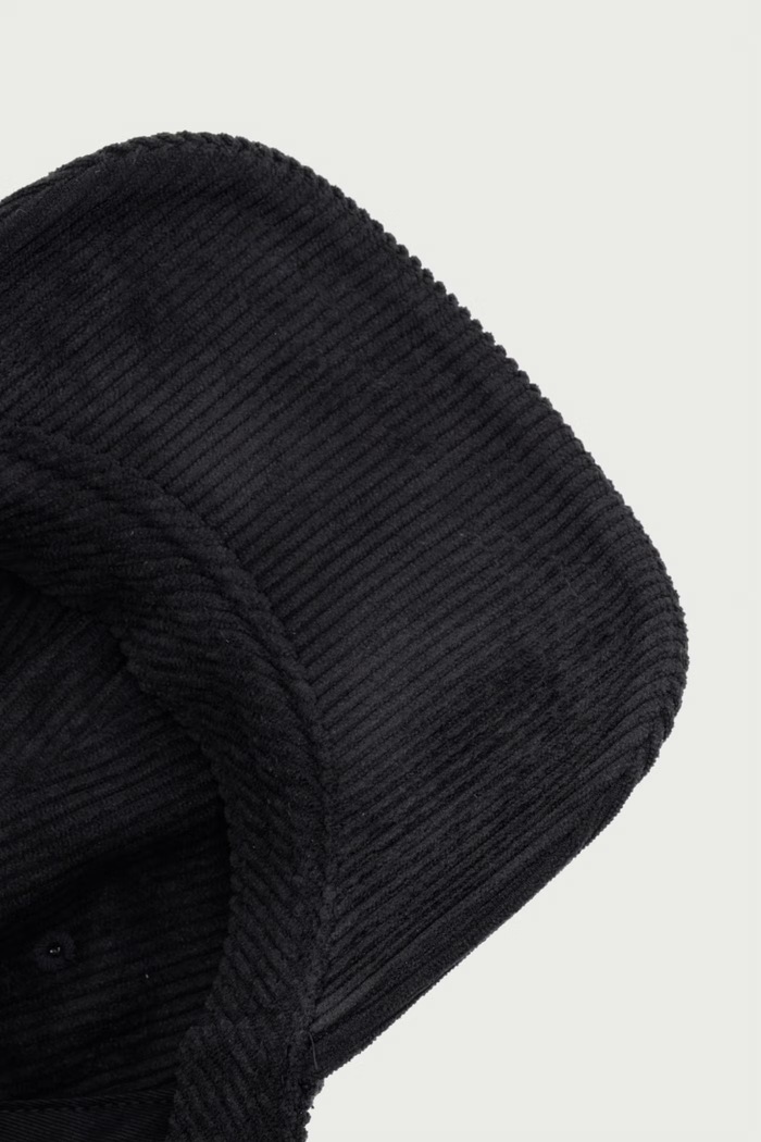 Tommy Hilfiger czapka bejsbolówka męska sztruksowa czarny AM0AM14530
