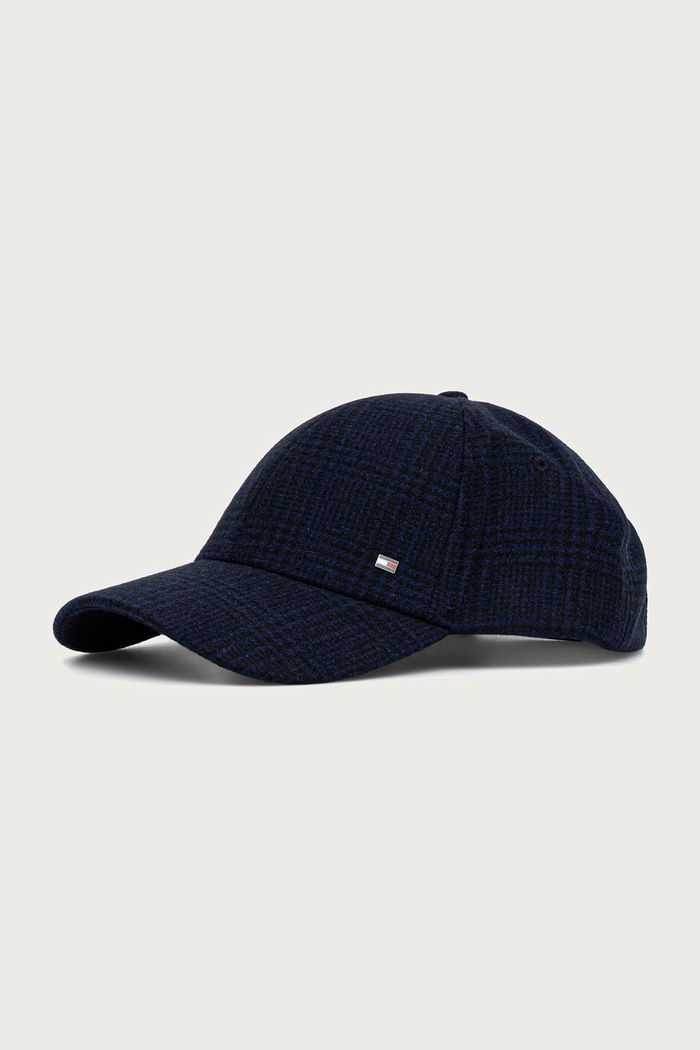 Tommy Hilfiger Kapa s šiltom moška z volno mornarsko modra AM0AM14528
