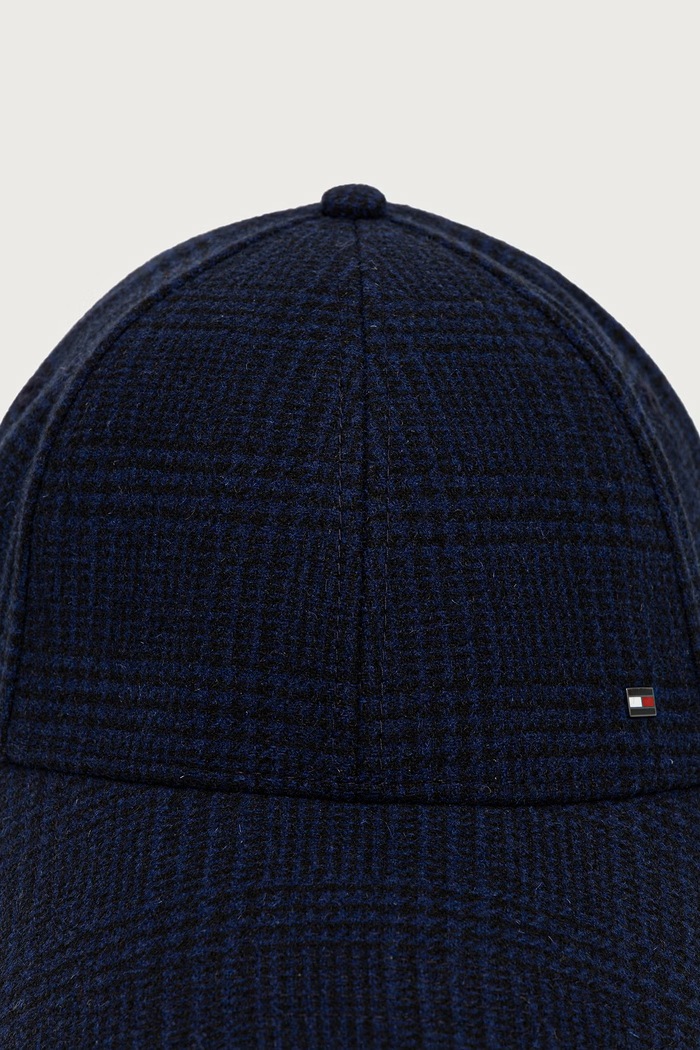 Tommy Hilfiger Kapa s šiltom moška z volno AM0AM14528 mornarsko modra AW26