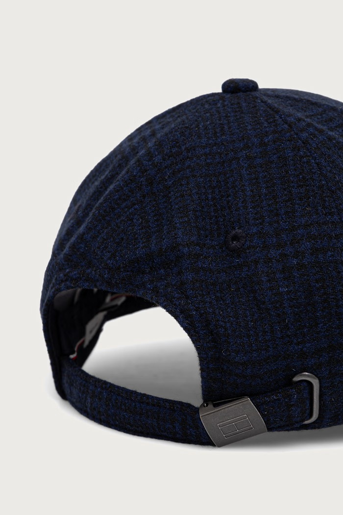 Dodatki Tommy Hilfiger Kapa s šiltom moška z volno AM0AM14528 mornarsko modra