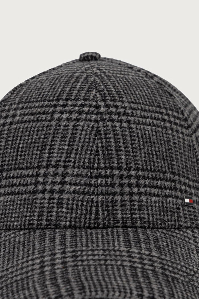 Tommy Hilfiger Kapa s šiltom moška z volno AM0AM14528 siva AW26