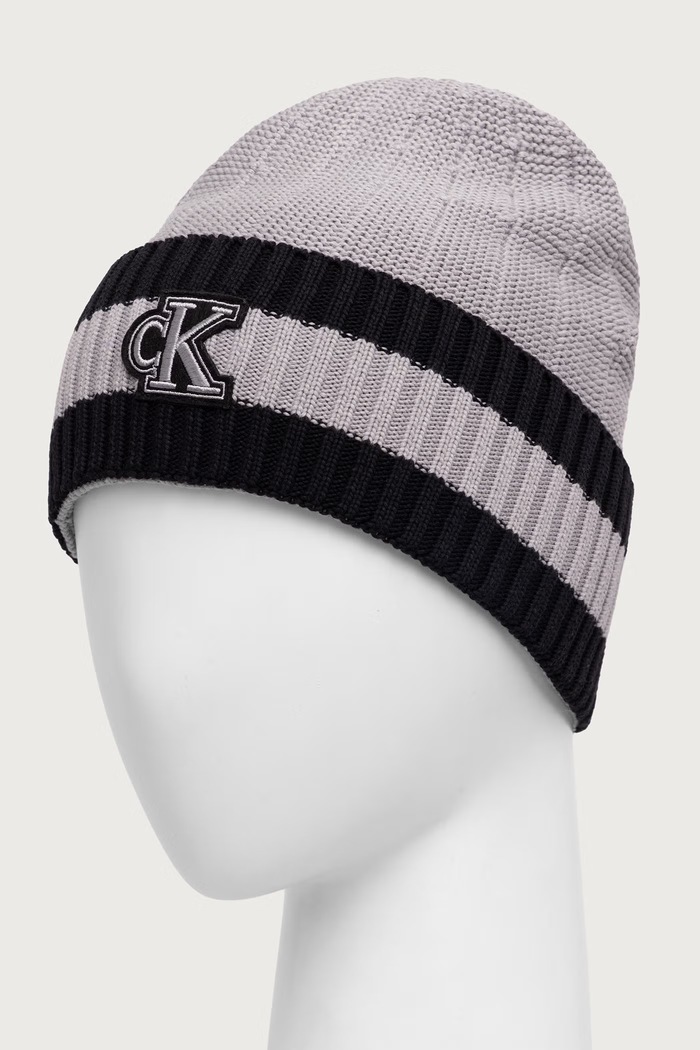 Calvin Klein Kapa s pamukom LV04D8098G siva AW26