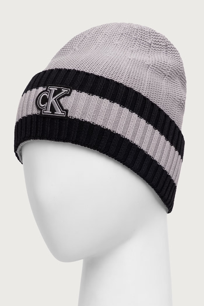 Calvin Klein Kapa s pamukom LV04D8098G siva AW26