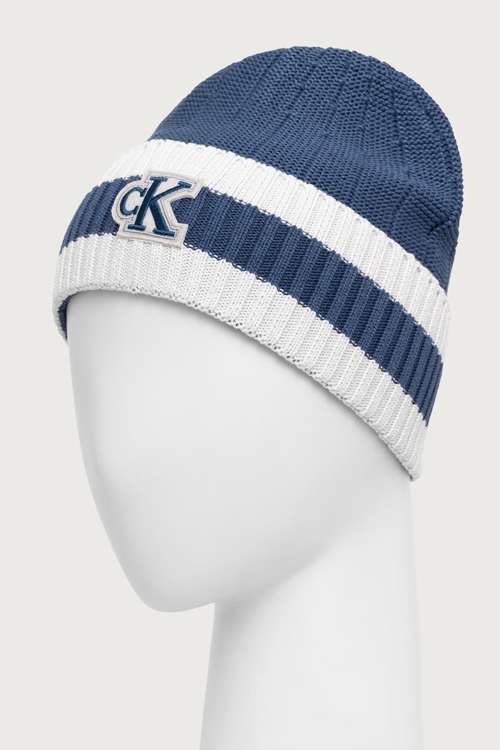 Calvin Klein Kapa s pamukom LV04D8098G plava AW26