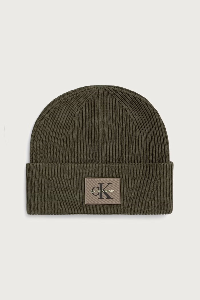 Calvin Klein Czapka męska zielony LV04D8096G