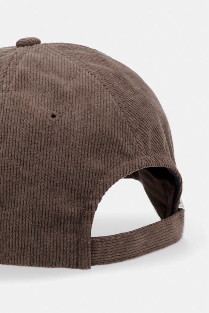 Akcesoria Calvin Klein czapka z daszkiem męska sztruksowa LV04D5127G brązowy