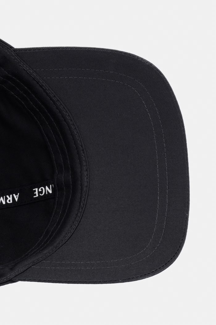Armani Exchange baseball kapa za muškarce pamučna crna XM003199.AF15502
