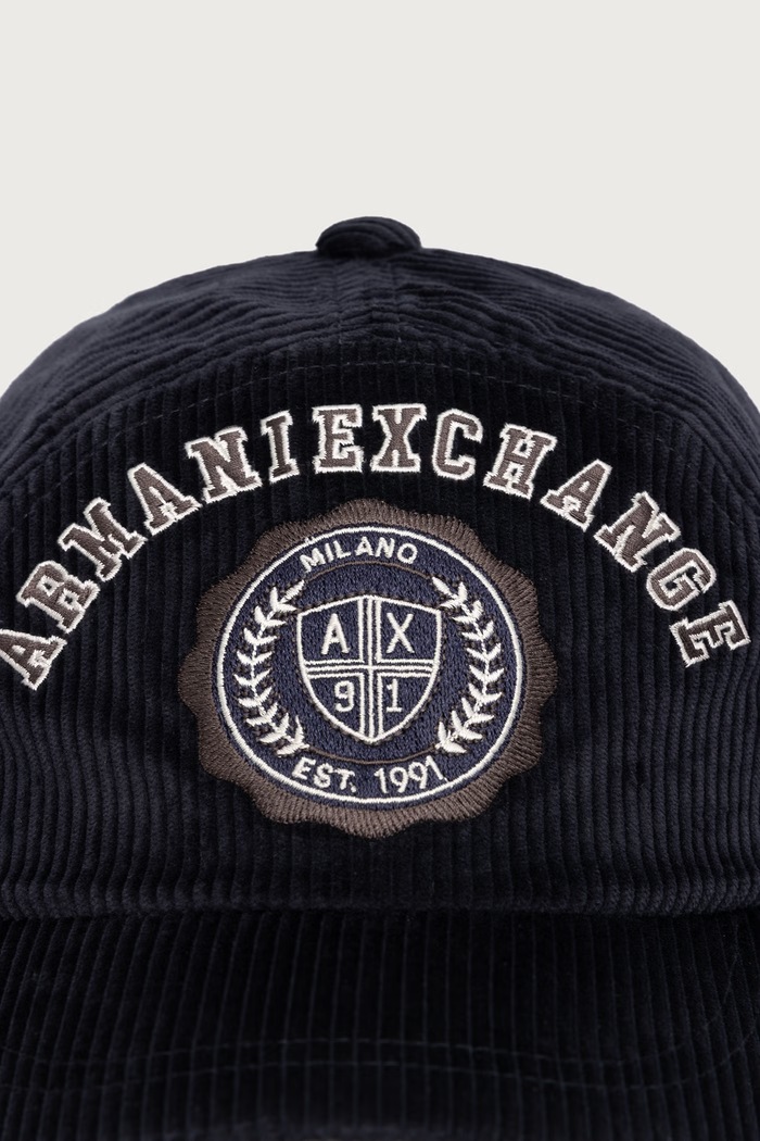 Armani Exchange бейсболка чоловіча з бавовною XM003198.AF27114 темно-синій AW26