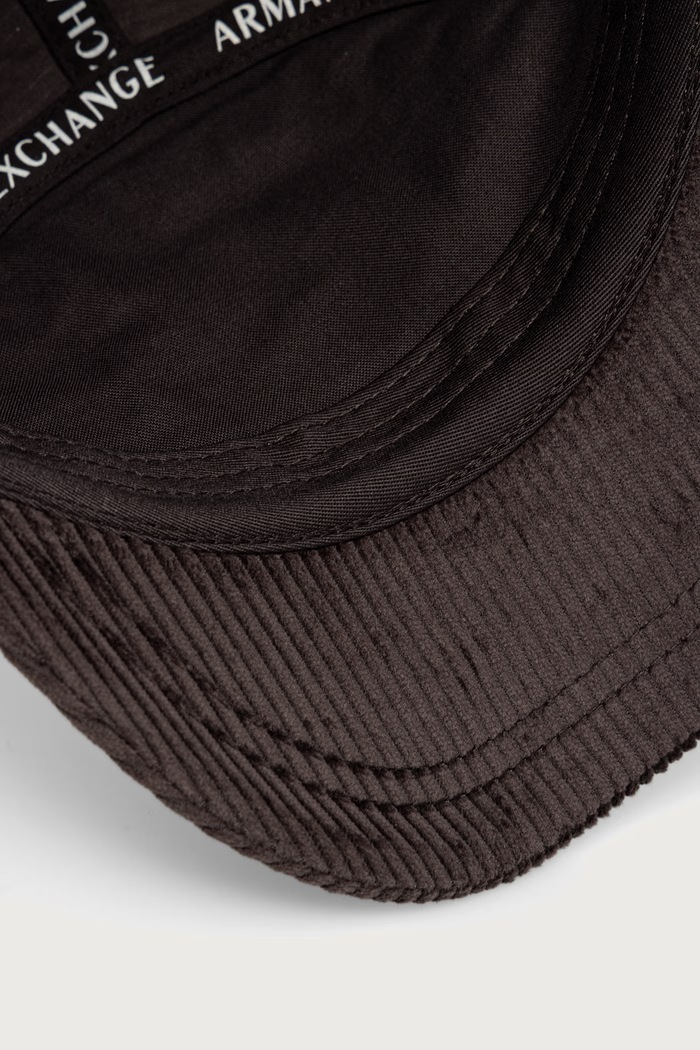 Armani Exchange czapka bejsbolówka męska z bawełną brązowy XM003198.AF27114