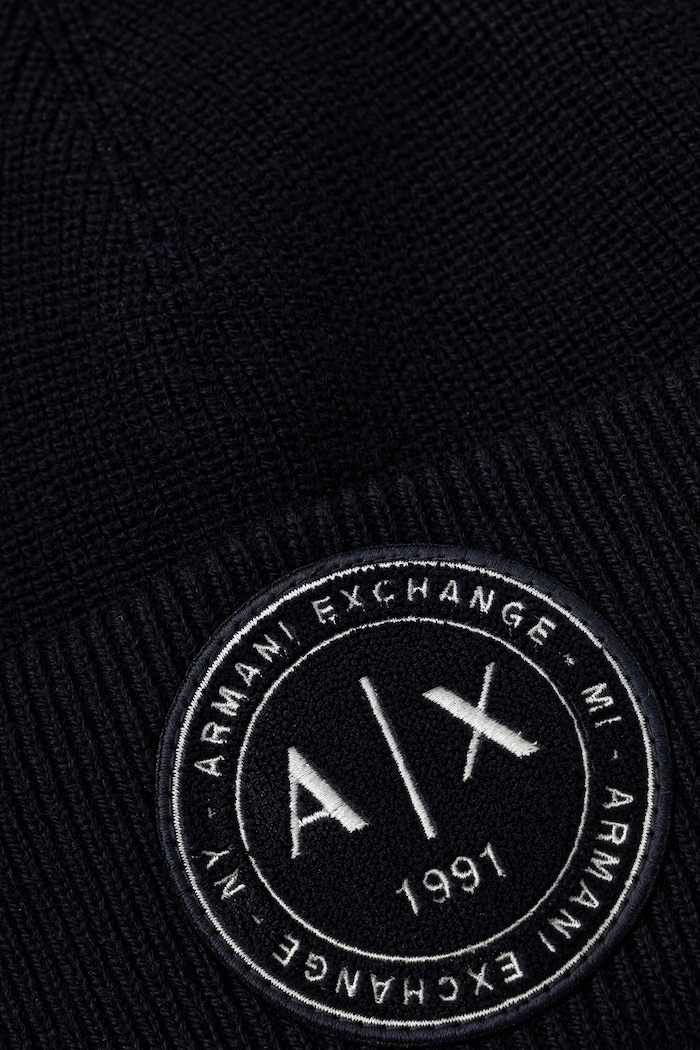 Armani Exchange čiapka pánska s vlnou XM003123.AF10348 tmavomodrá AW26