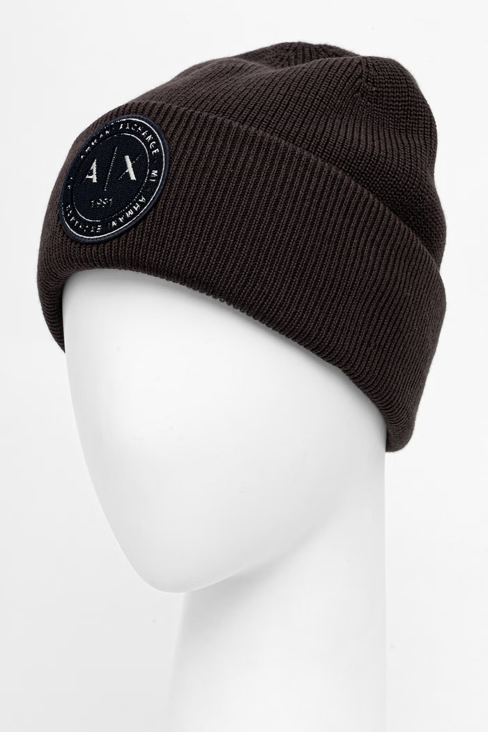 Dodaci Armani Exchange kapa za muškarce s vunom XM003123.AF10348 smeđa