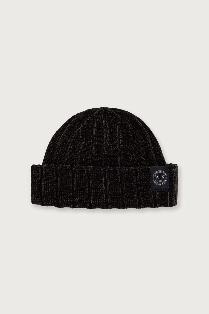 Armani Exchange czapka męska z dodatkiem wełny zielony XM003119.AF19084