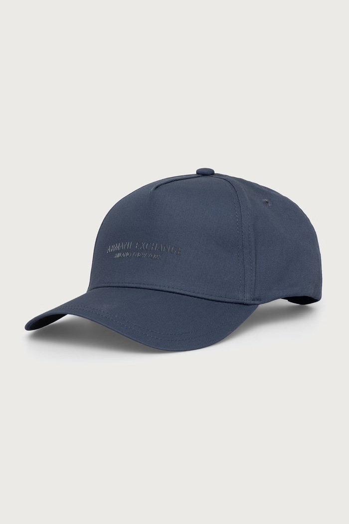 Armani Exchange Czapka z daszkiem męska bawełniana granatowy XM001694.AF15502