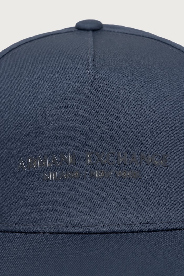 Armani Exchange Czapka z daszkiem męska bawełniana XM001694.AF15502 granatowy AW26
