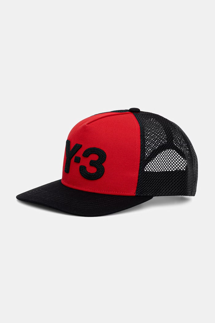 Y-3 TRUCKER CAP czapka z daszkiem trucker męska czerwony KW9701