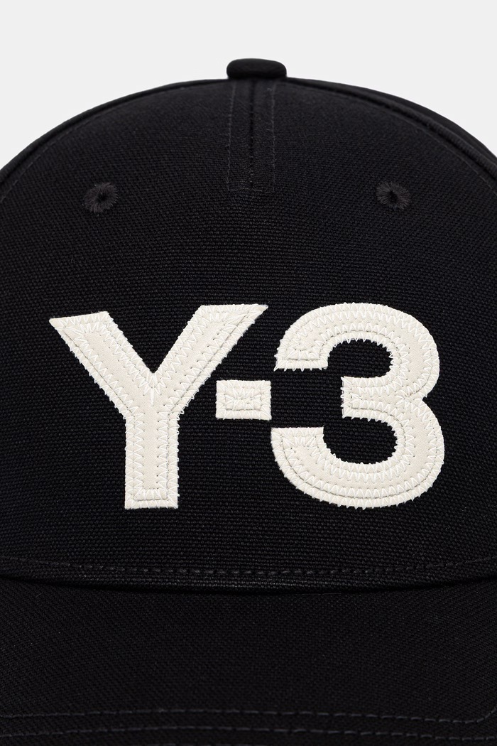 Y-3 LOGO CAP czapka bejsbolówka bawełniana męska KW9698 czarny AW26