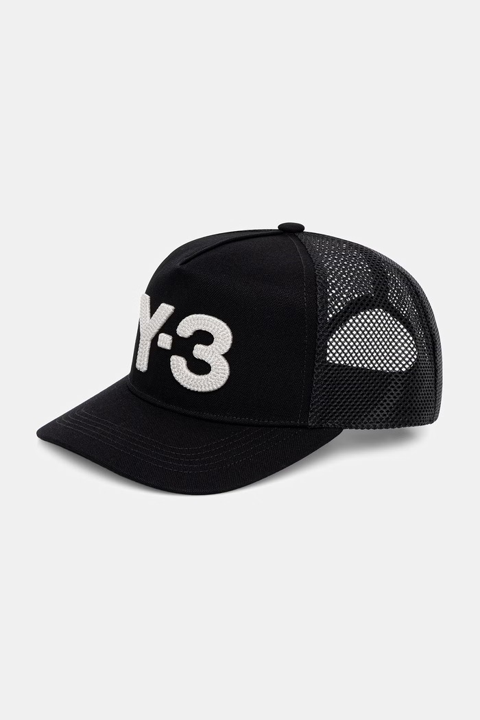 Y-3 TRUCKER CAP czapka z daszkiem trucker męska czarny KT0565