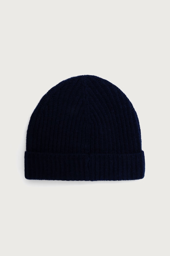 United Colors of Benetton Beanie kapa od vune mornarsko plava 63UWVA00F