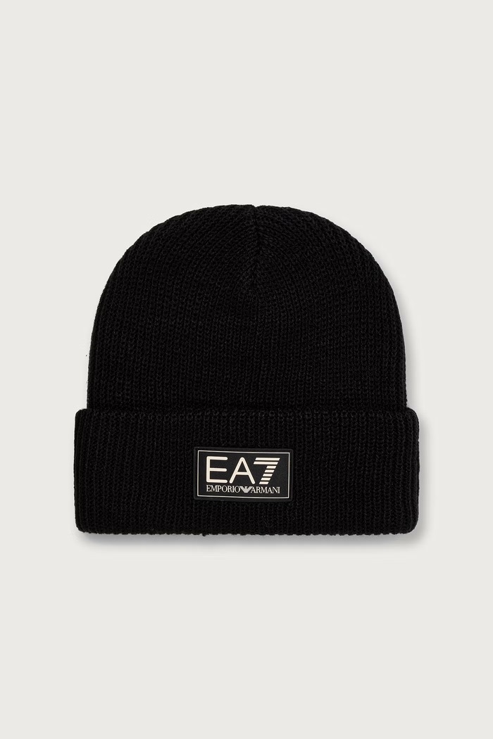 EA7 Emporio Armani Czapka beanie męska czarny AF27855.7M002724