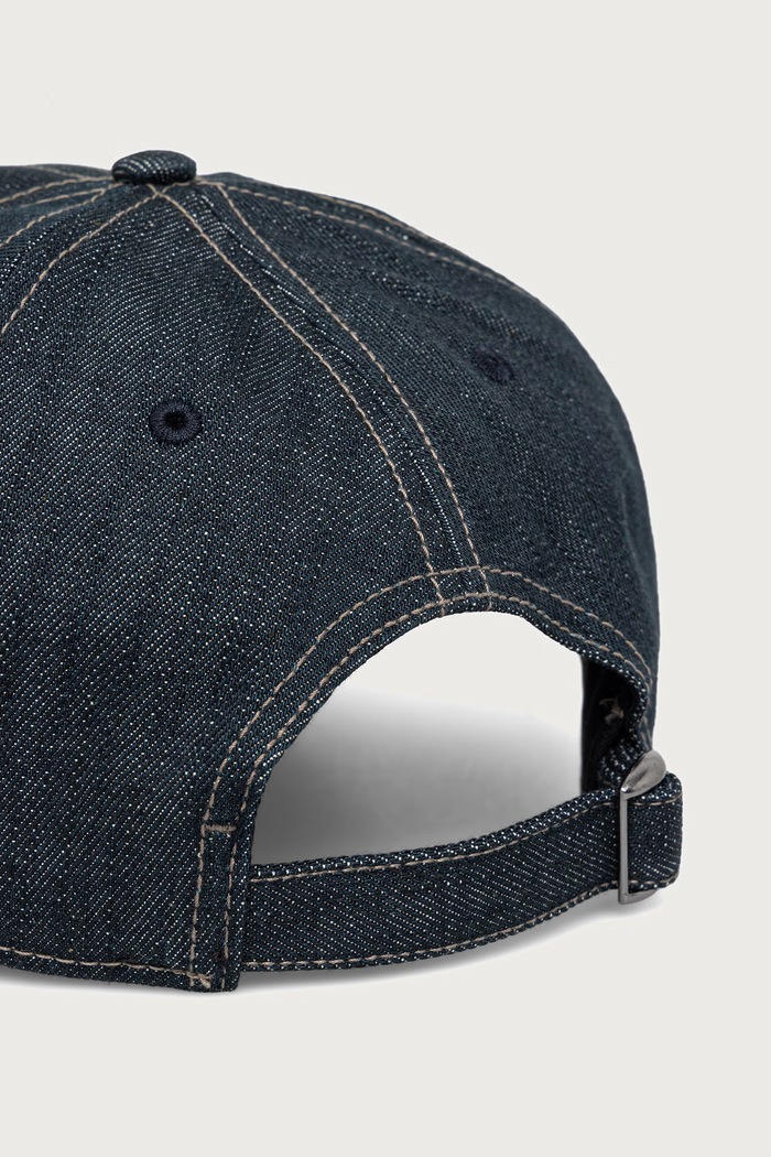 Akcesoria G-Star czapka z daszkiem męska jeansowa Avernus Baseball D29123.E358 granatowy