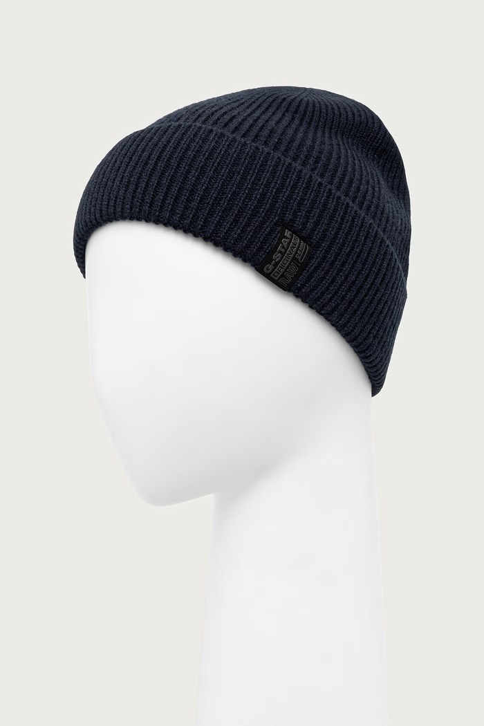 Dodatki G-Star Kapa moška volnena Premium wool D29581.D770 mornarsko modra