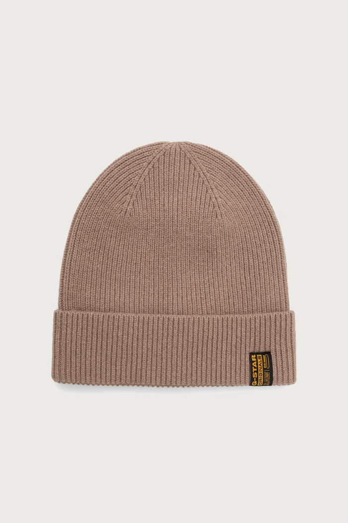 G-Star Czapka męska wełniana Premium wool brązowy D29581.D770