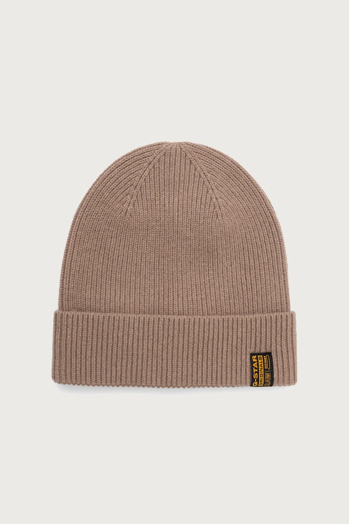 G-Star Czapka męska wełniana Premium wool brązowy D29581.D770