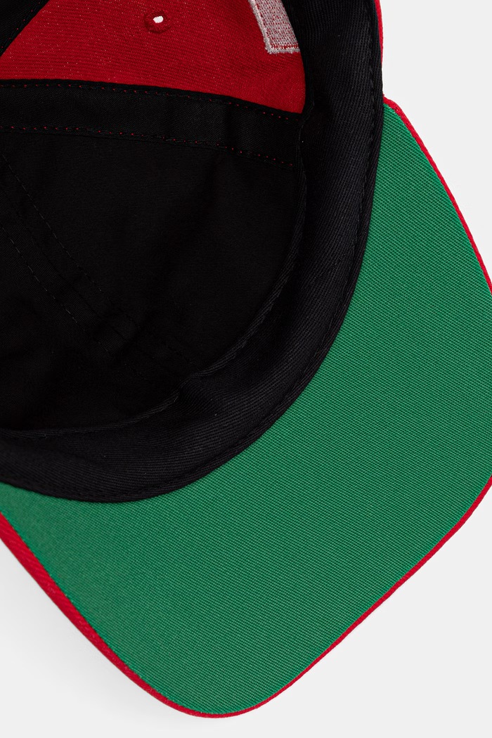 RHUDE czapka z daszkiem bawełniana męska czerwony RHPF26HA07511