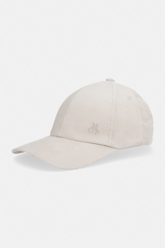 Marc O'Polo czapka z daszkiem męska sztruksowa beżowy 5000012579