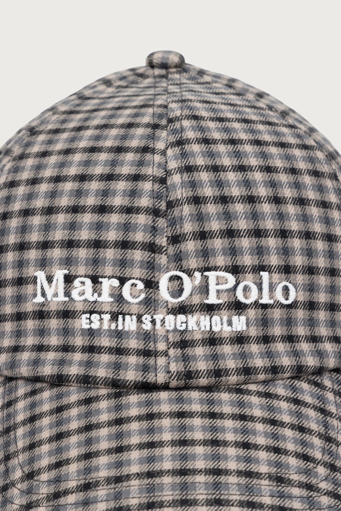 Marc O'Polo Czapka z daszkiem męska bawełniana 5000012572 czarny AW26