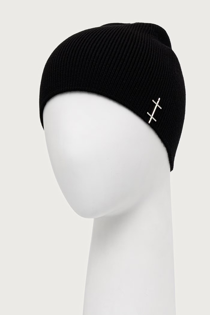 HELIOT EMIL Czapka wełniana męska AW26PRE.16.107 czarny AW26